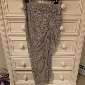 Veronica Beard Mae Skirt; Printed with ruched side